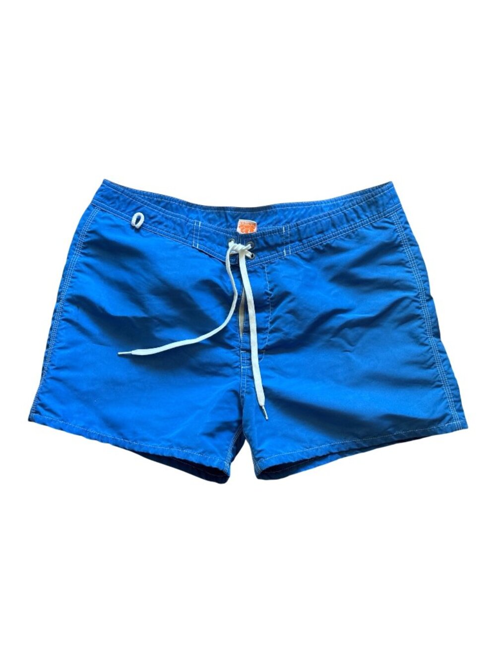 Sundek Mens Size 38 Blue Swim Trunks Vintage Board Shorts Flawed
